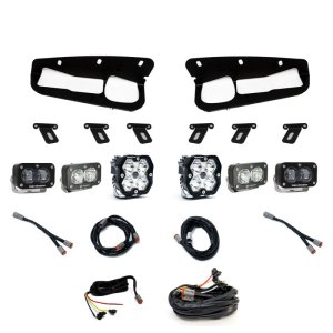 Ford Bronco Squadron Sport Lights - Baja Designs - 2.0 Sport (Spot) / S2 SAE / S2 Sport D/C Steel Bmpr w/UP - `21-`25